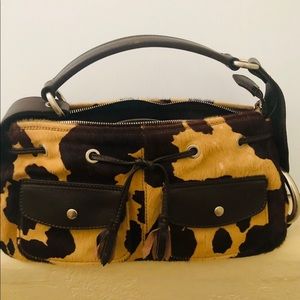 COPY - Hogan Authentic fur leather mini hobo purse ( made in italy)